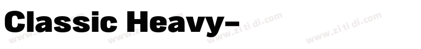 Classic Heavy字体转换
